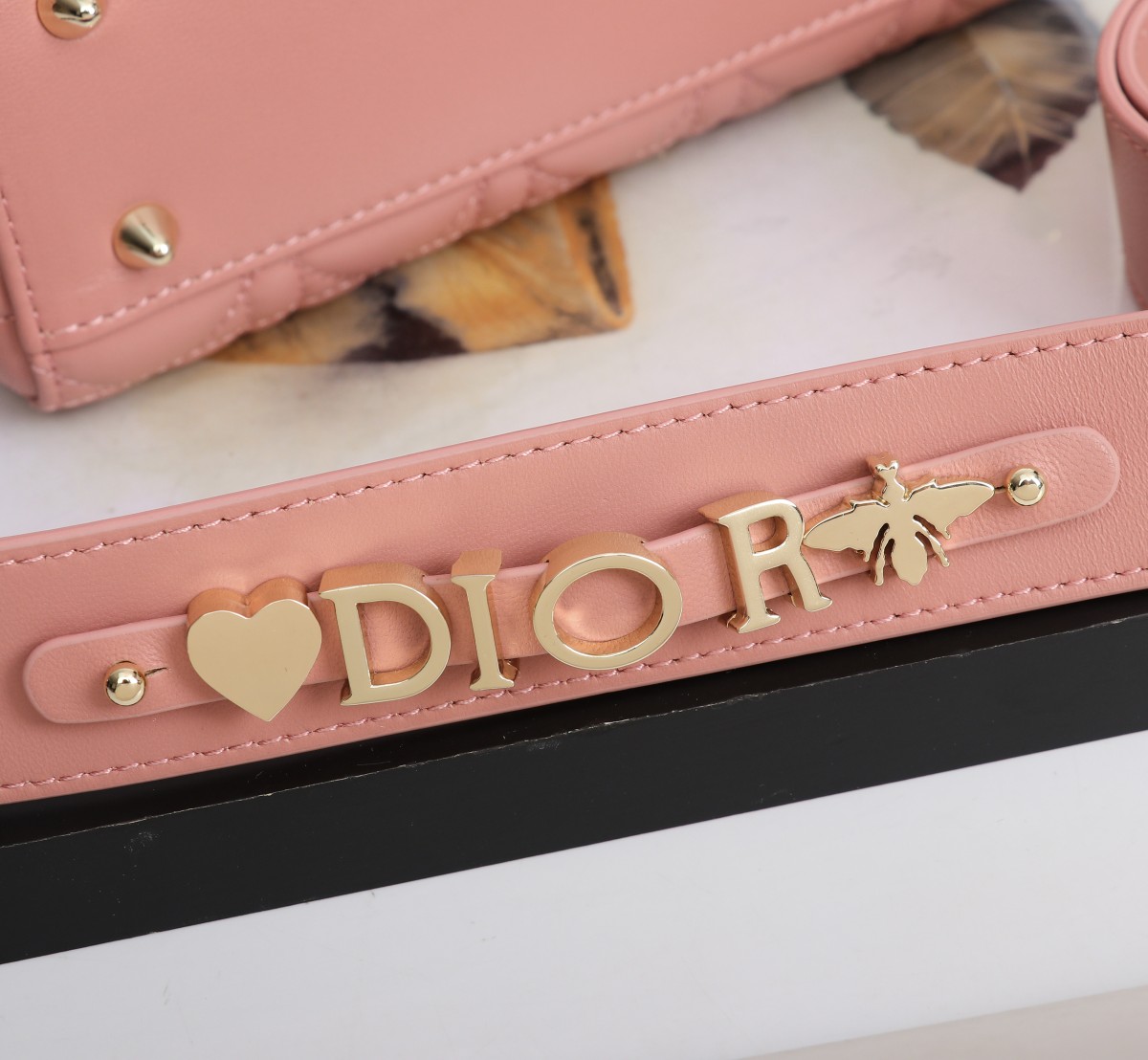 Small Lady Dior My ABCDior Bag Pink Cannage Lambskin